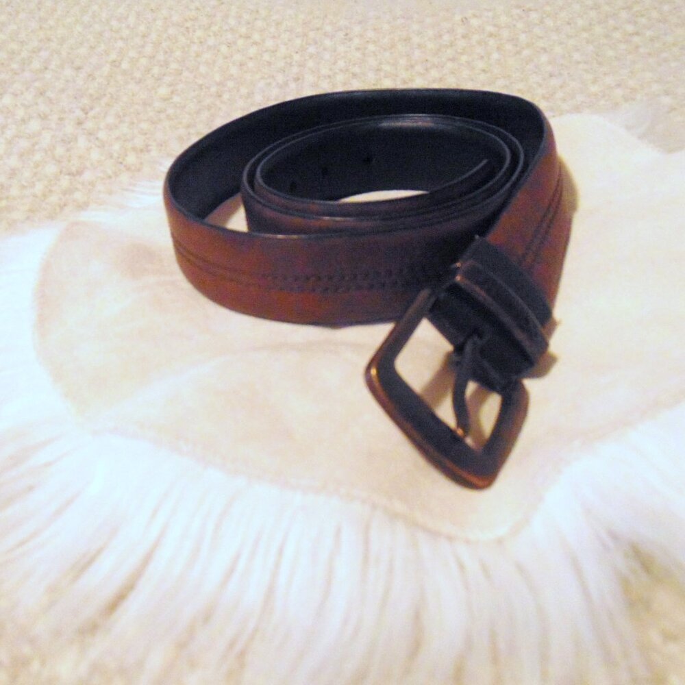 Columbia Brown Buckle Belt Plus 2X Utility Casual Wear Minimalist Workwear